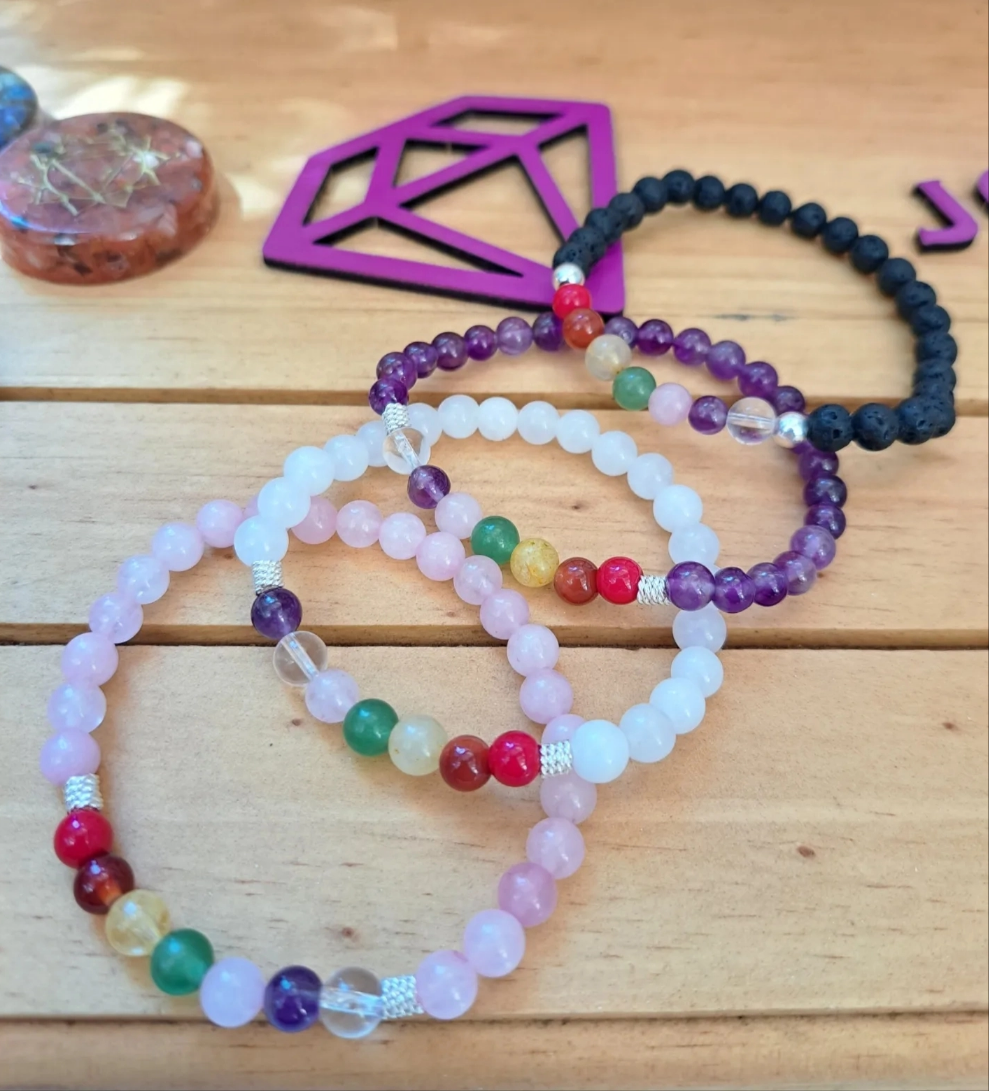 Siete chakras en Cuarzo